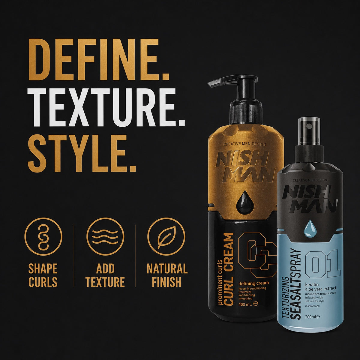 Nish Man Curl Definition Duo - Benefits