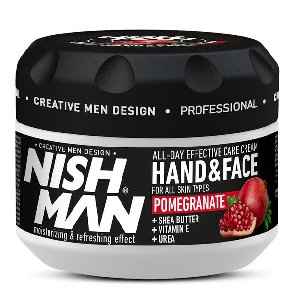 Nish Man Hand & Face Cream Pomegranate Extract 300ml - MV hair and beauty