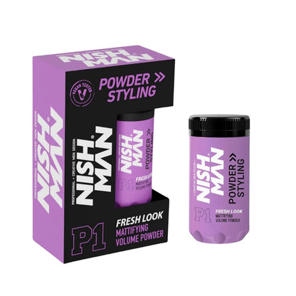 Nish Man Mattifying Hair Volumising Powder - MV hair and beauty