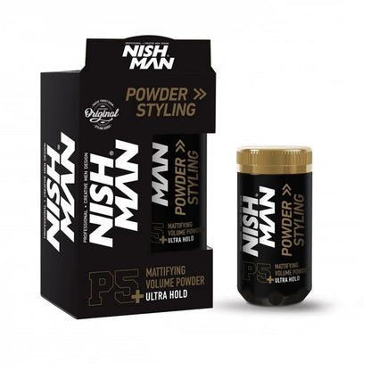 Nish Man Mattifying Hair Volumising Powder - MV hair and beauty