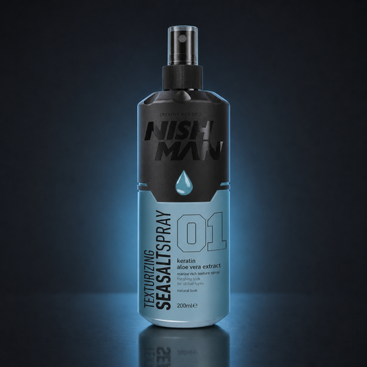 Nish Man Sea Salt Spray Keratin and Aloe Vera 200ml - premium studio product photo