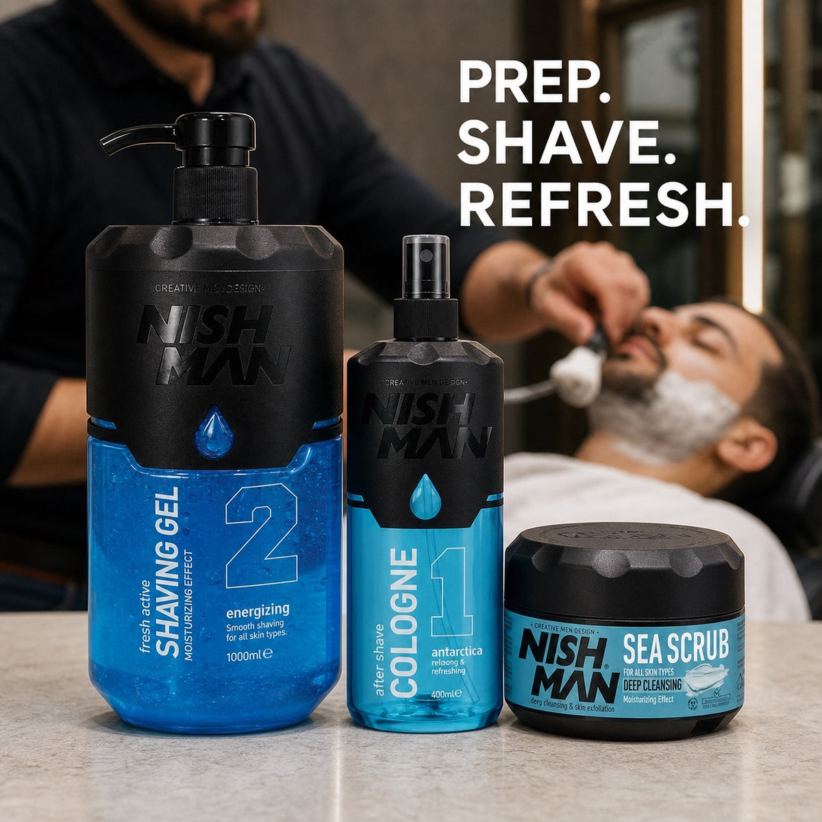 Nish Man Shave & Skin Trio - Lifestyle