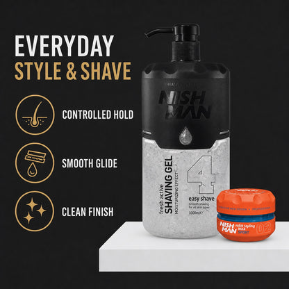Nish Man Sport Style & Shave Duo - Benefits