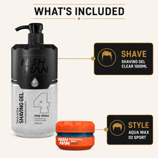 Nish Man Sport Style & Shave Duo - Included