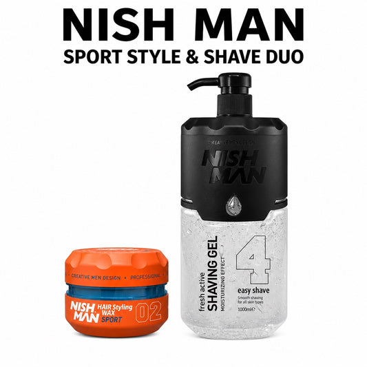 Nish Man Sport Style & Shave Duo - Hero