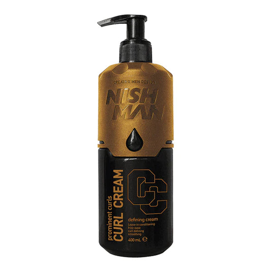 Nishman Curl Defining Cream 200ml and 400ml bottles together
