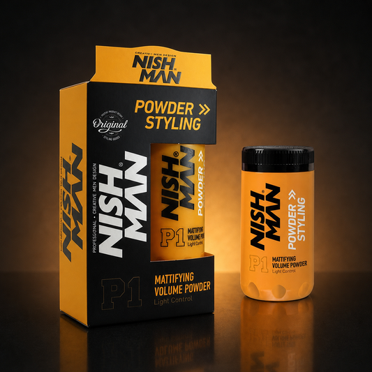 Studio view of Nishman P1 Original Mattifying Volume Powder 20g