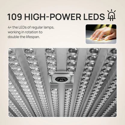 O NAIL SUNX PRO array of 109 rotating LED curing lights