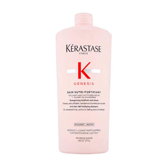 Kérastase Genesis Bain Nutri-Fortifiant 1000ml fortifying shampoo bottle, front view