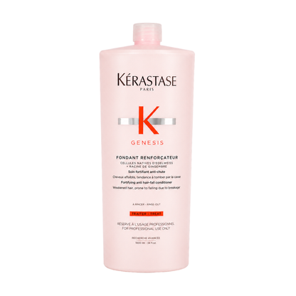 Kérastase Genesis Fondant Renforçateur 1000ml fortifying conditioner bottle, front view