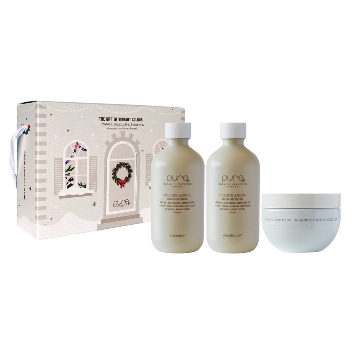 PURE 2026 Christmas Trio Gift Pack - Colour Angel gift box with contents