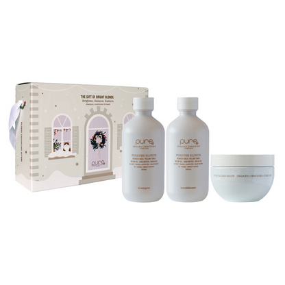PURE 2026 Christmas Trio Gift Pack - Forever Blonde gift box with contents