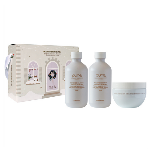PURE 2026 Christmas Trio Gift Pack - Forever Blonde gift box with contents