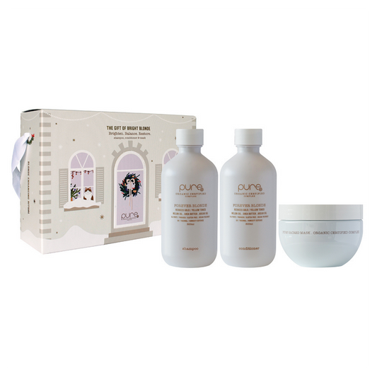 PURE 2026 Christmas Trio Gift Pack - Forever Blonde gift box with contents