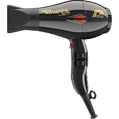 Parlux Advance Light Ceramic and Ionic Hair Dryer - Black - MV hair and beauty