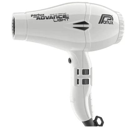 Parlux Advance Light Ceramic and Ionic Hair Dryer - White - MV hair and beauty