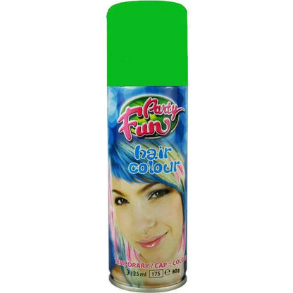 Party Fun Green Temporary Hair Colour Spray 125ml