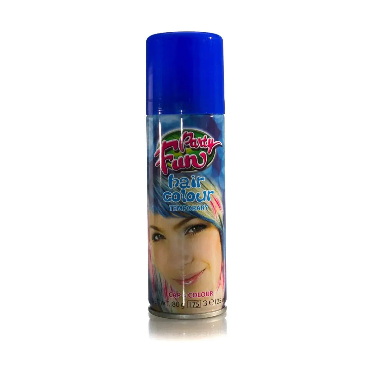 Party Fun Blue Temporary Hair Colour Spray 125ml