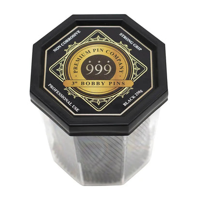 Premium Pin Company 999 Bobby Pins 3inch - Black - MV hair and beauty