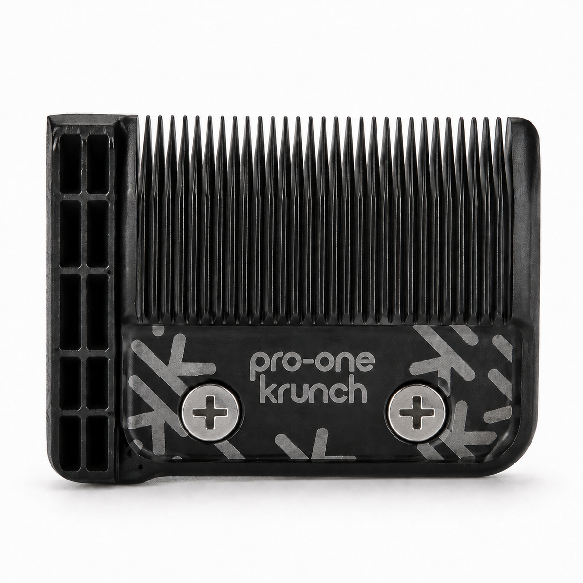 Pro-One Advanced Krunch ACME clipper blade with Phillips screws on white background