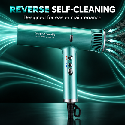 Pro-One Aerolite Hairdryer Emerald Green benefit image 3