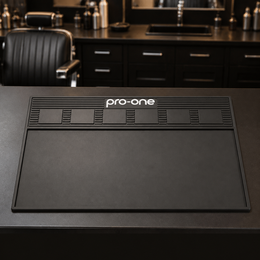 Pro-One Large Magnetic Station Mat barber station view