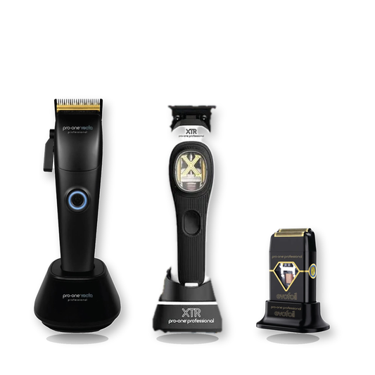 Pro-One Vecta, XTR & Evofoil Precision Trio fixed bundle exact products on a clean white background