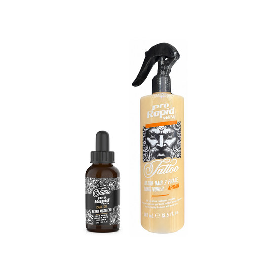 ProRapid Argan Beard Care Duo with 50ml oil and 400ml conditioner