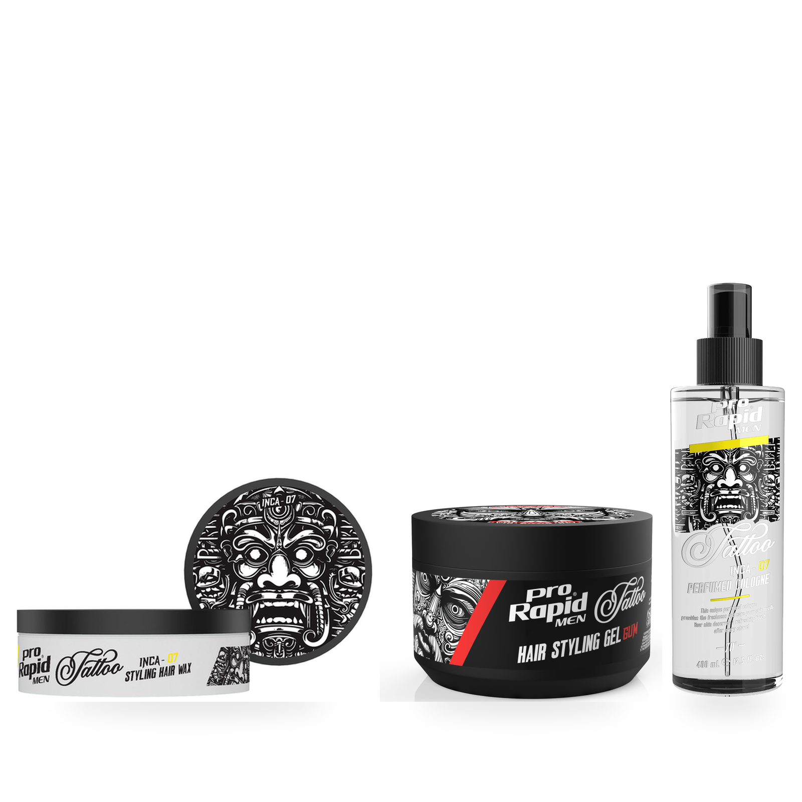 ProRapid Barber Finish Trio – INCA 07 fixed bundle on a clean white background