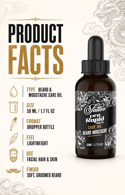 ProRapid Beard Oil 50ml product facts