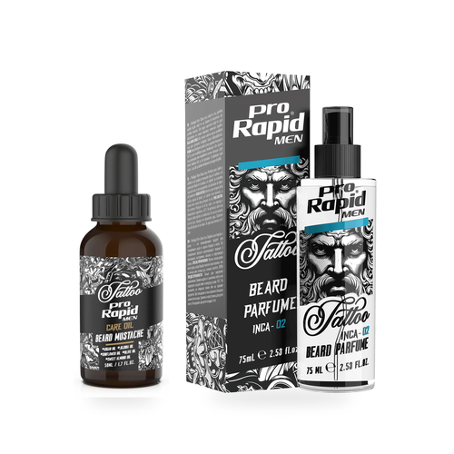 ProRapid Beard Oil & Scent Duo – INCA 02 fixed bundle on a clean white background