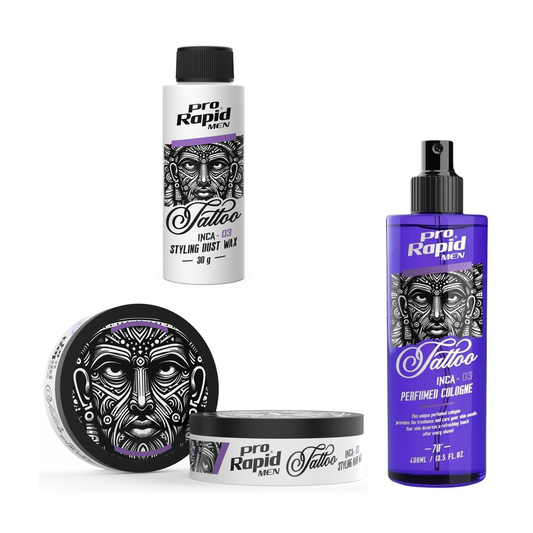 ProRapid Complete INCA 03 Styling & Cologne Trio fixed bundle on a clean white background