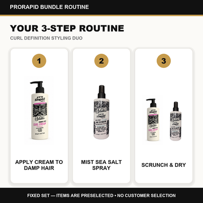 ProRapid Curl Definition Styling Duo step-by-step ProRapid grooming routine