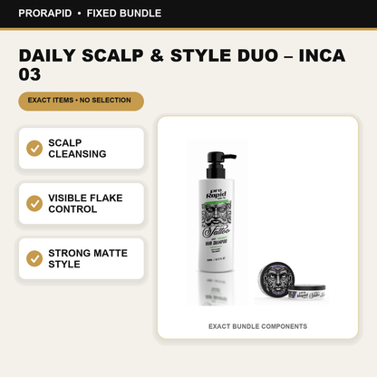 ProRapid Daily Scalp & Style Duo – INCA 03 key benefits and included ProRapid products