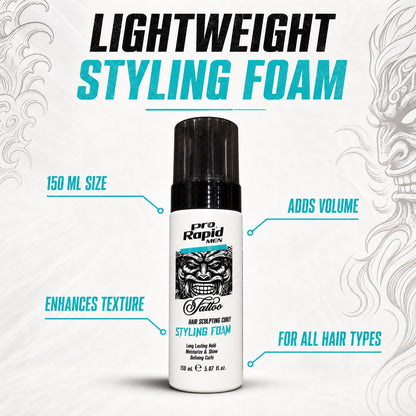 ProRapid Hair Styling Foam features