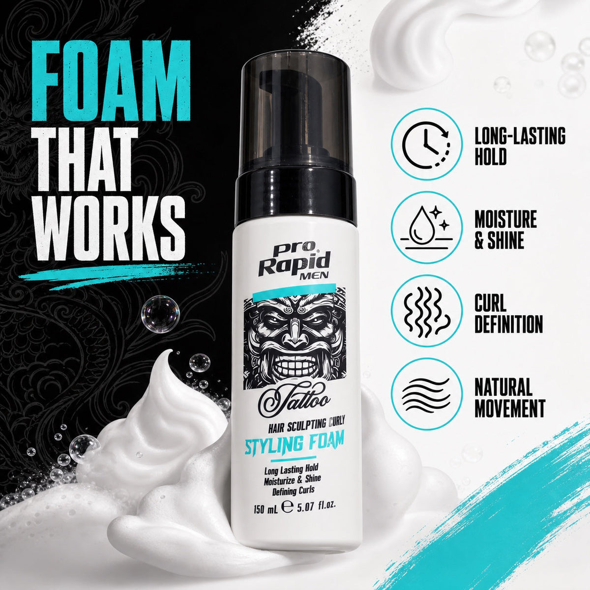 ProRapid Hair Styling Foam performance
