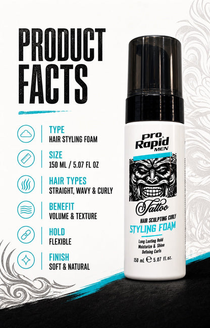 ProRapid Hair Styling Foam 150ml facts