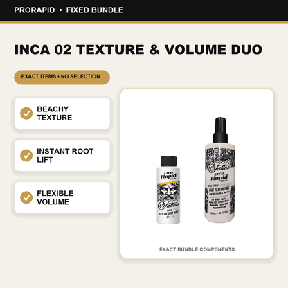 ProRapid INCA 02 Texture & Volume Duo key benefits and included ProRapid products