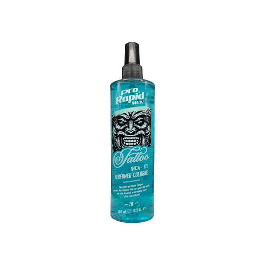 ProRapid INCA 09 Tattoo After Shave Cologne 400ml turquoise aqua bottle