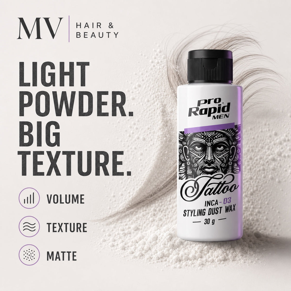 ProRapid INCA Styling Dust Wax powder performance