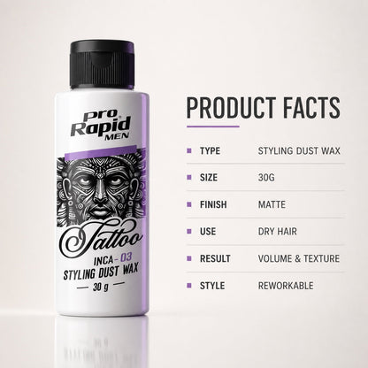 ProRapid INCA Styling Dust Wax product facts