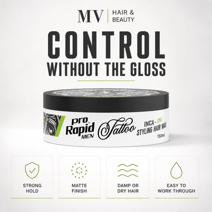 ProRapid INCA 01 matte styling wax features