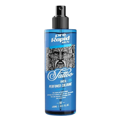 ProRapid INCA Tattoo After Shave Cologne 400ml fragrance 05 blue bottle
