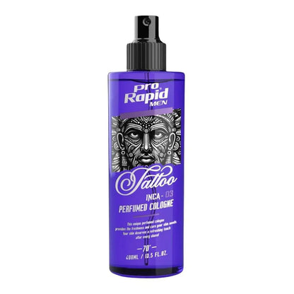 ProRapid INCA Tattoo After Shave Cologne 400ml fragrance 03 purple bottle