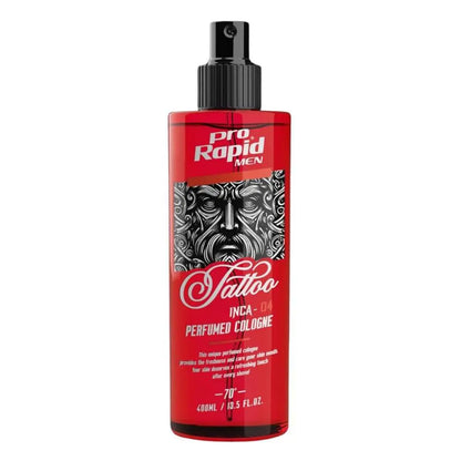 ProRapid INCA Tattoo After Shave Cologne 400ml fragrance 04 red bottle