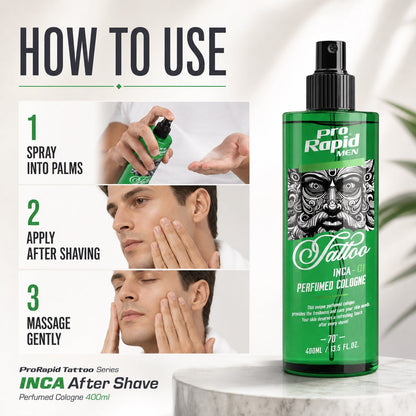 How to use ProRapid INCA After Shave Perfumed Cologne