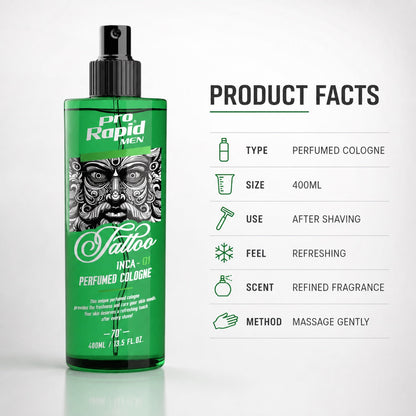 ProRapid INCA After Shave Perfumed Cologne product facts