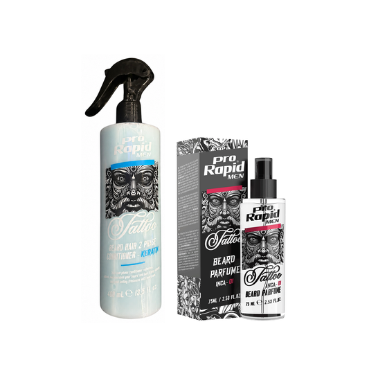 ProRapid Keratin Beard Conditioner 400ml and INCA 01 Beard Perfume 75ml duo