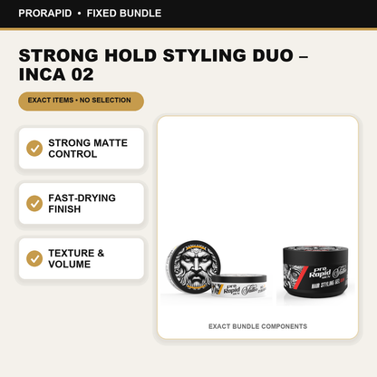ProRapid Strong Hold Styling Duo – INCA 02 key benefits and included ProRapid products