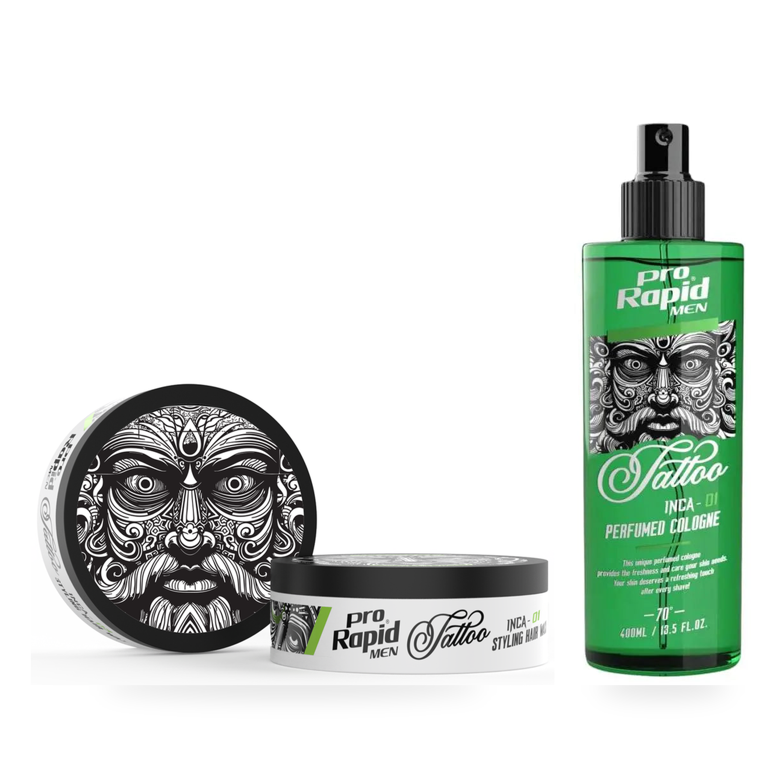 ProRapid Style & Cologne Duo – INCA 01 fixed bundle on a clean white background